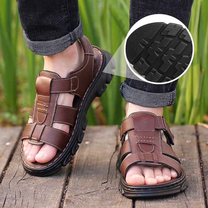 Verwunderlich Ledersandalen Fr Herren Bilder