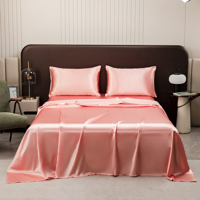 🌞Frühlingserwachen: 50% Rabatt!🛏️ Unifarbenes Satin-Spannbettlaken | Haar- & hautfreundlich | Temperaturausgleichend | Langlebig & maschinenwaschbar