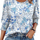🌞Frühlingserwachen: 50% Rabatt!💝Elegante Business-Bluse mit 3/4-Arm & Smock-Bündchen – Bequem & Knitterfrei