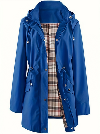 🧥LETZTER TAG 50 % RABATT🌧️💧Ultimative karierte wasserdichte Jacke für Damen🍃