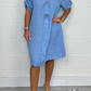 🎁Muttertag mit 50% Rabatt❤️2026 Neu Plus Size Button Up Tunikakleid