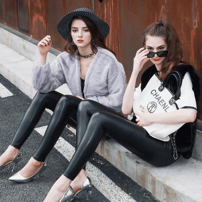 ⏳Begrenzte Zeit 50% Rabatt💥S-förmige PU-Leder-Leggings