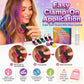 🔥Letzter Tag – 50 % Rabatt🌈 12-Farben-Set mit Applikatoren für temporäre Haarfarben in Kreideform