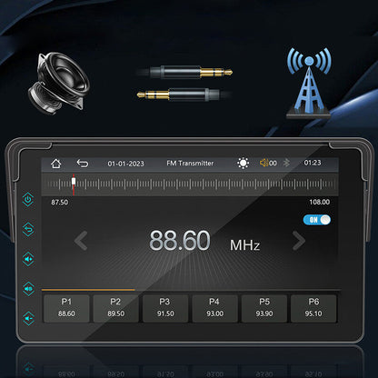 🌞Frühlingserwachen: 50% Rabatt!🚗 Multifunktionales Wireless CarPlay Auto Display – 7-Zoll Touchscreen, Apple/Android Kompatibel, Bluetooth Freisprecheinrichtung & 7 Farben Lichter für sichere & unterhaltsame Fahrt