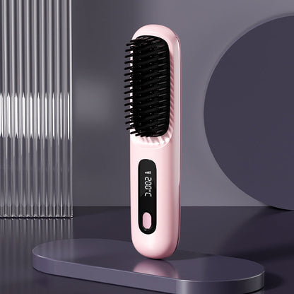 💘 Valentinstagsangebot: 50% Rabatt! 💇‍♀️ Kabelloser Keramik-Haarglättungskamm: 3D-Zahndesign + Negative Ionen – seidig glattes Haar in Sekunden!