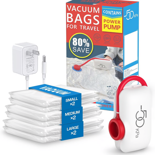 🌞Frühlingserwachen: 50% Rabatt!🧳12-teiliges elektrisches Vakuum-Packsystem mit USB – Spare 80 % Platz & reise leicht und entspannt!