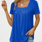 💕BIS ZU 50% RABATT🌷 Elegantes, einfarbiges Damen-T-Shirt mit quadratischem Ausschnitt