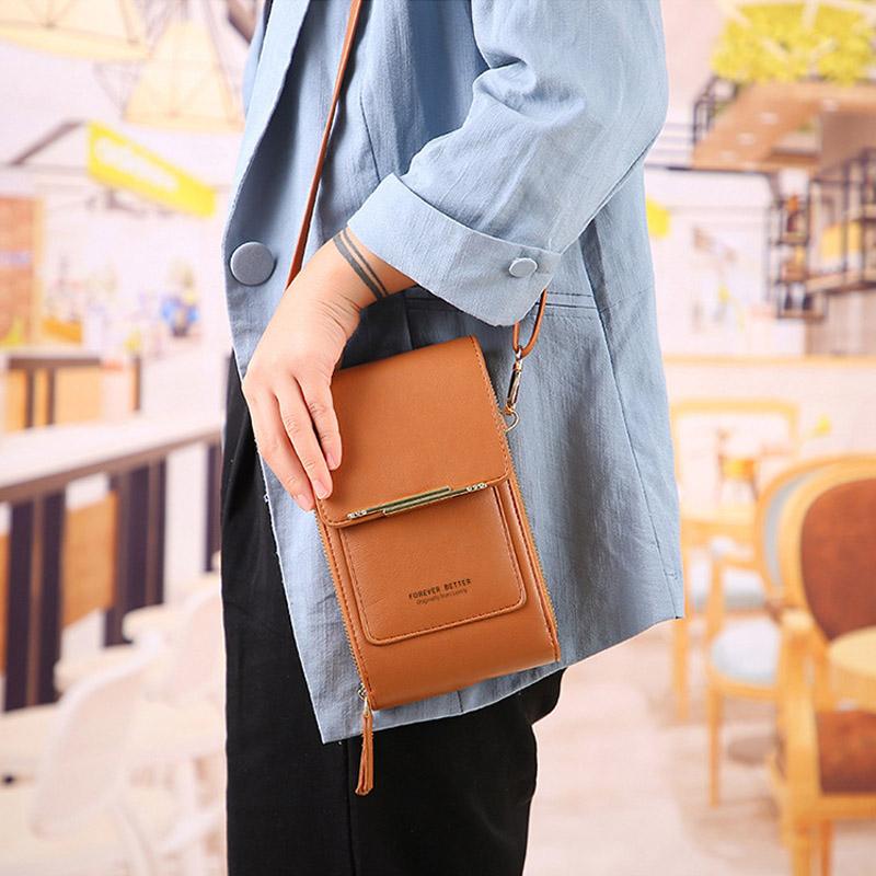 ✨️SONDERANGEBOT 2026👜 2-in-1 Handytasche zum Umhängen: Crossbody-Geldbörse mit Touchscreen-Fenster & RFID-Schutz