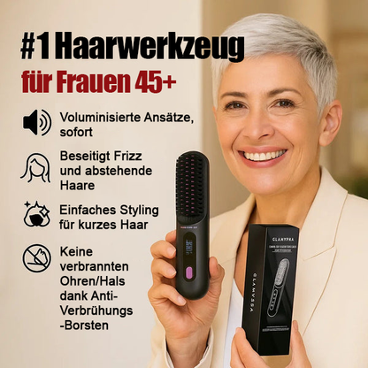 💘 Valentinstagsangebot: 50% Rabatt! 💇‍♀️ Kabelloser Keramik-Haarglättungskamm: 3D-Zahndesign + Negative Ionen – seidig glattes Haar in Sekunden!