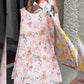 🌞Frühlingserwachen: 50% Rabatt!✨ Damen Ärmelloses Plissé-Midikleid mit Blumenprint