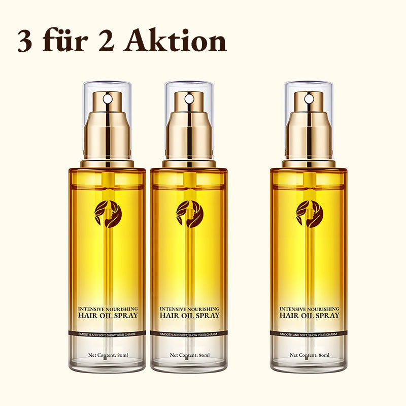 🎉 Neujahrsgeschenk – 50% RABATT!✨Intensive Nährendes Haaröl-Spray: 6S-Sofortglanz + 24h-Hydration – Reduziert Spliss & Frizz!