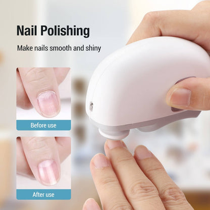 🎉 Neujahrsgeschenk – 50% RABATT!👶3-in-1 Elektrischer Nagelknipser: Schneiden+Schleifen+Polieren + Hilfsleuchte – sicher & tragbar
