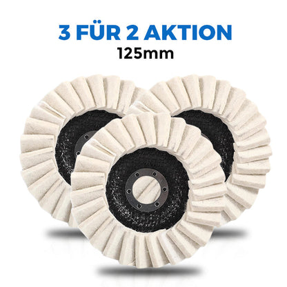 Wollfilz-Lamellenpolierscheibe