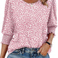 🌞Frühlingserwachen: 50% Rabatt!💝Elegante Business-Bluse mit 3/4-Arm & Smock-Bündchen – Bequem & Knitterfrei