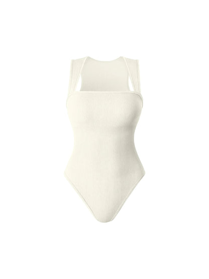 🔥Letzter Tag: 49 % Rabatt✨ Ärmellose figurformende Bodysuits mit Bauchkontrolle