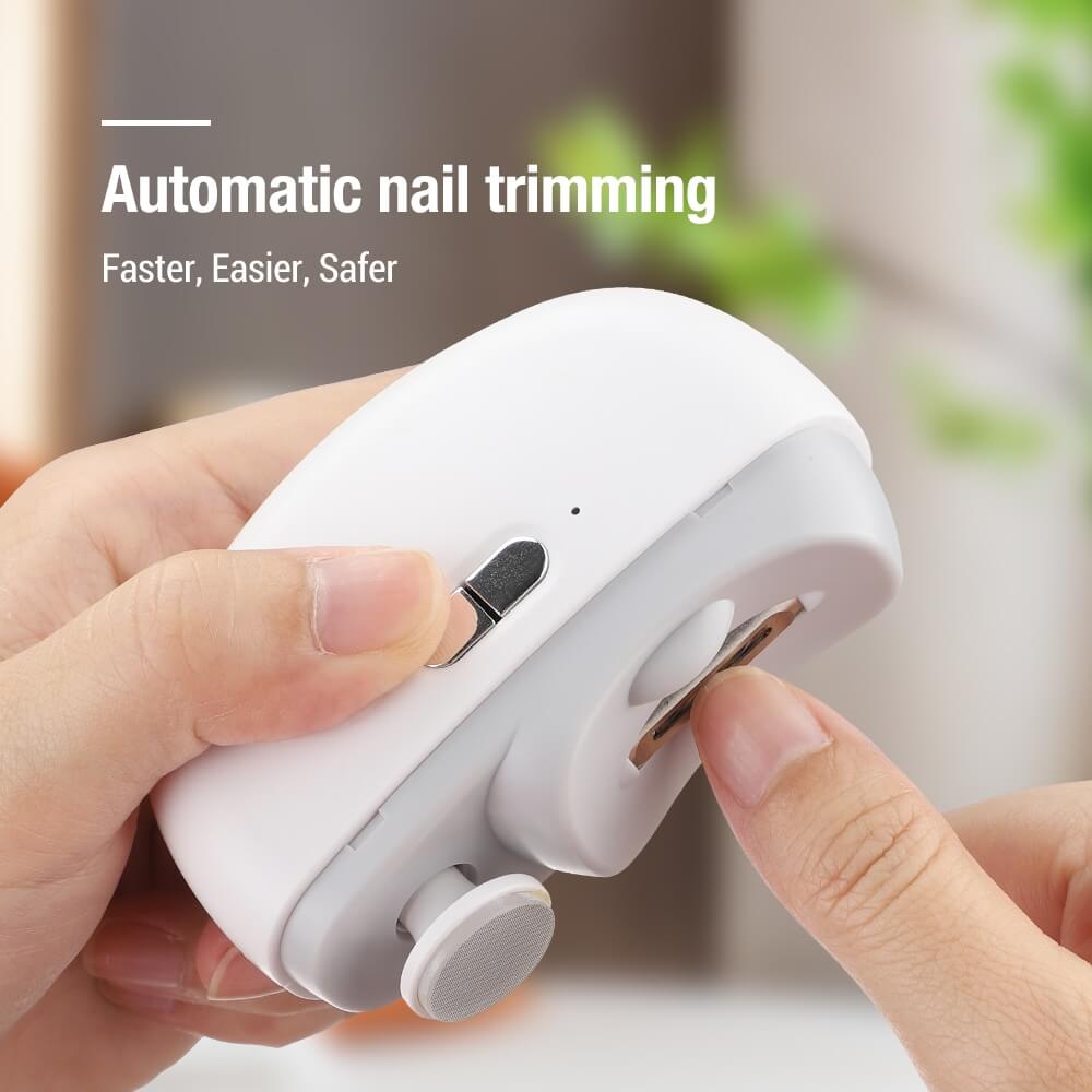 🎉 Neujahrsgeschenk – 50% RABATT!👶3-in-1 Elektrischer Nagelknipser: Schneiden+Schleifen+Polieren + Hilfsleuchte – sicher & tragbar