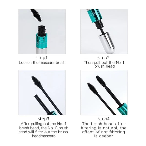 Langanhaltende Curling-Mascara