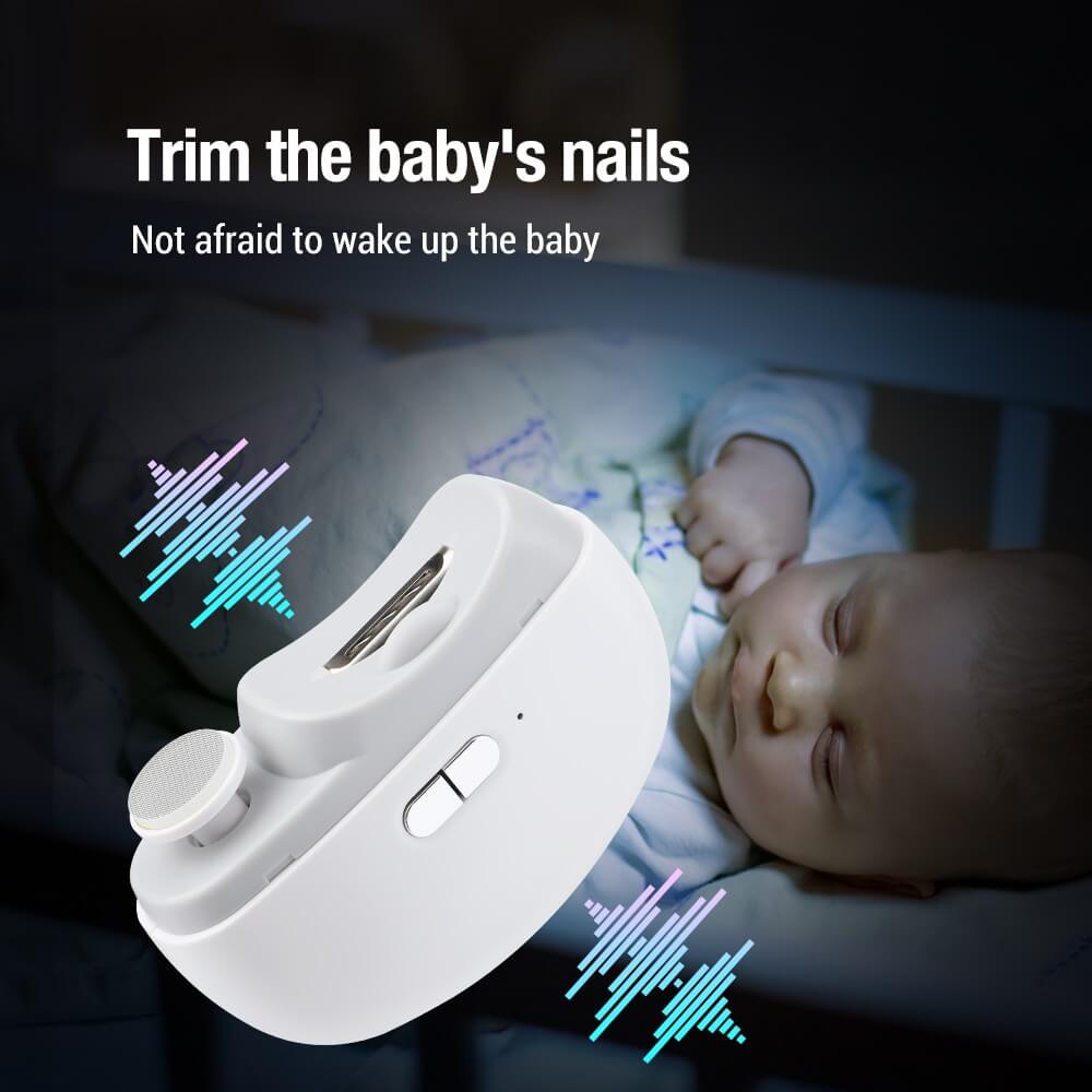 🎉 Neujahrsgeschenk – 50% RABATT!👶3-in-1 Elektrischer Nagelknipser: Schneiden+Schleifen+Polieren + Hilfsleuchte – sicher & tragbar