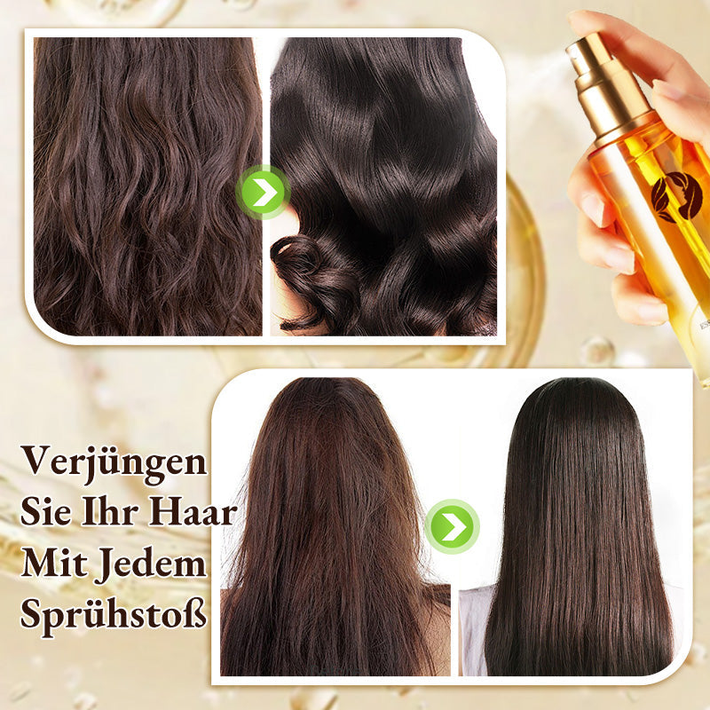 🎉 Neujahrsgeschenk – 50% RABATT!✨Intensive Nährendes Haaröl-Spray: 6S-Sofortglanz + 24h-Hydration – Reduziert Spliss & Frizz!