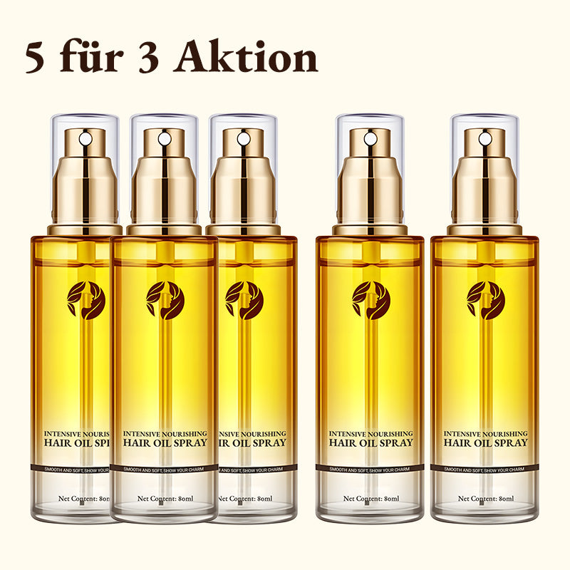 🎉 Neujahrsgeschenk – 50% RABATT!✨Intensive Nährendes Haaröl-Spray: 6S-Sofortglanz + 24h-Hydration – Reduziert Spliss & Frizz!