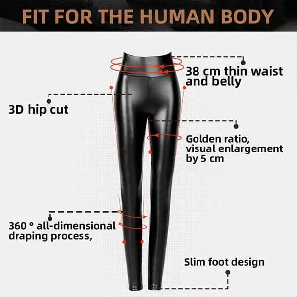 ⏳Begrenzte Zeit 50% Rabatt💥S-förmige PU-Leder-Leggings