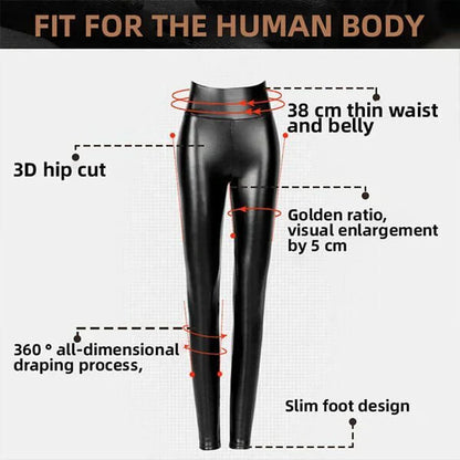 ⏳Begrenzte Zeit 50% Rabatt💥S-förmige PU-Leder-Leggings