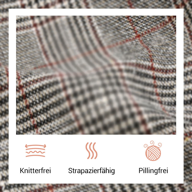 🥰Saisonangebot zum Super-Sonderpreis🥰Lässiger karierter Blazer mit Revers