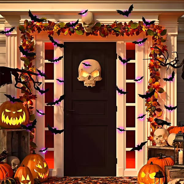 🦇Halloween 3D-beleuchtete Fledermäuse