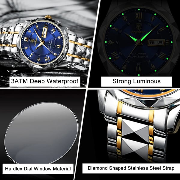🎁2023 Weihnachtsverkauf Heißverkauf🎁 Wasserdicht Top Marke Luxus Mann Armbanduhr mit leuchtenden
