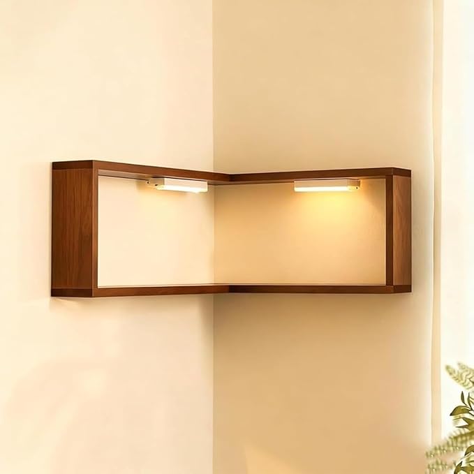 🌞Frühlingserwachen: 50% Rabatt!🪵Schwebendes Würfelregal 3-teilig – Wandregal aus Holz in Nussbaum – Ideal für Ecken, Dekoration, Pflanzen & Bücher