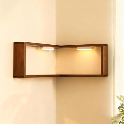 🌞Frühlingserwachen: 50% Rabatt!🪵Schwebendes Würfelregal 3-teilig – Wandregal aus Holz in Nussbaum – Ideal für Ecken, Dekoration, Pflanzen & Bücher