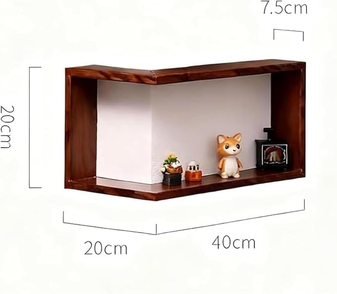 🌞Frühlingserwachen: 50% Rabatt!🪵Schwebendes Würfelregal 3-teilig – Wandregal aus Holz in Nussbaum – Ideal für Ecken, Dekoration, Pflanzen & Bücher