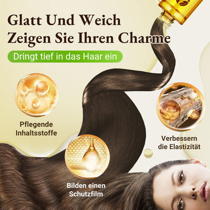 🎉 Neujahrsgeschenk – 50% RABATT!✨Intensive Nährendes Haaröl-Spray: 6S-Sofortglanz + 24h-Hydration – Reduziert Spliss & Frizz!