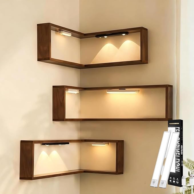 🌞Frühlingserwachen: 50% Rabatt!🪵Schwebendes Würfelregal 3-teilig – Wandregal aus Holz in Nussbaum – Ideal für Ecken, Dekoration, Pflanzen & Bücher