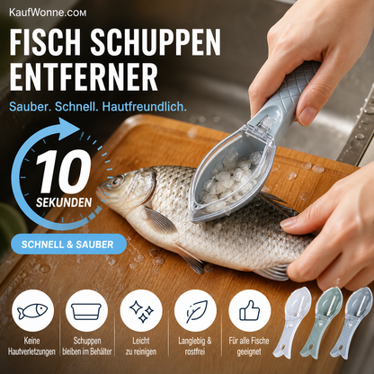🔥 Heißer Verkauf: 🐟Tragbarer Fischschuppenschäler – 50 % Rabatt