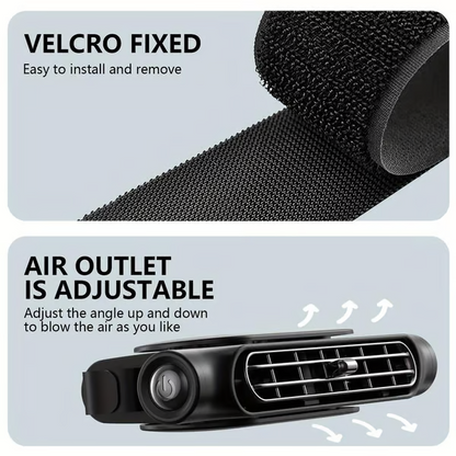 Autositz-Ventilator USB Plug-in Dual Turbo High Wind Power Auto Innenraum hinten Kissen Auto Ventilator