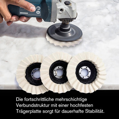 Wollfilz-Lamellenpolierscheibe