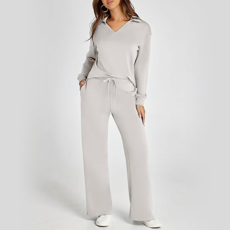 ⏳ 2-teilige Outfits für Damen, lässige Langarm-Trainingsanzüge