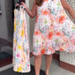 🌞Frühlingserwachen: 50% Rabatt!✨ Damen Ärmelloses Plissé-Midikleid mit Blumenprint