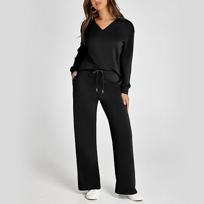 ⏳ 2-teilige Outfits für Damen, lässige Langarm-Trainingsanzüge