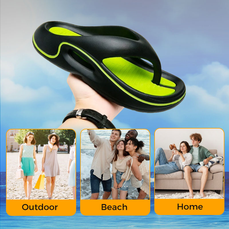 Rutschfeste Outdoor-Flip-Flops mit dicker Sohle für den Strand