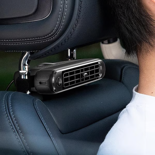 Autositz-Ventilator USB Plug-in Dual Turbo High Wind Power Auto Innenraum hinten Kissen Auto Ventilator