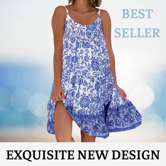 (🎁2024 Neujahr heißer Verkauf🎁)🔥 49% Rabatt🔥2024 Neues bedrucktes Camisole-Kleid