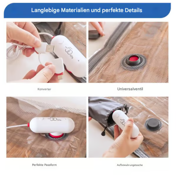 🌞Frühlingserwachen: 50% Rabatt!🧳12-teiliges elektrisches Vakuum-Packsystem mit USB – Spare 80 % Platz & reise leicht und entspannt!