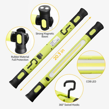💘Valentijnsaanbieding: 50% Korting!💡Wiederaufladbare Werkstattleuchte – 3000 LM, IPX4 Wassergeschützt & 360° Haken!