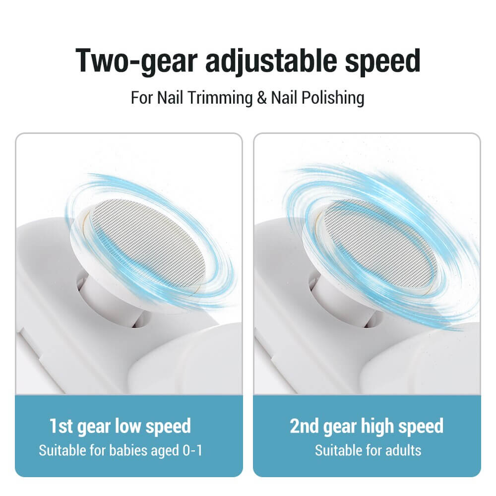 🎉 Neujahrsgeschenk – 50% RABATT!👶3-in-1 Elektrischer Nagelknipser: Schneiden+Schleifen+Polieren + Hilfsleuchte – sicher & tragbar