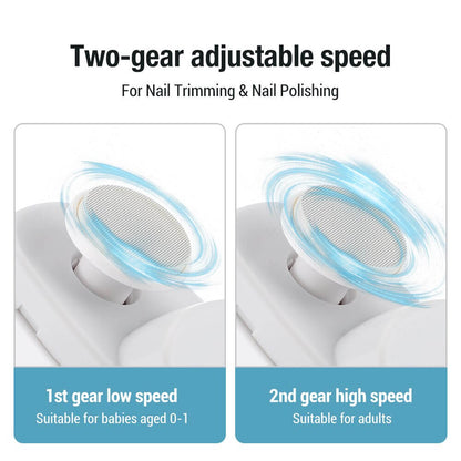 🎉 Neujahrsgeschenk – 50% RABATT!👶3-in-1 Elektrischer Nagelknipser: Schneiden+Schleifen+Polieren + Hilfsleuchte – sicher & tragbar