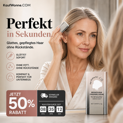 🔥🎁 2+1 GRATIS!!🥳✂️ Tragbarer Haar‑Finishing‑Stick mit Kamm | 2‑in‑1‑Fliegende‑Haare‑Styling‑Stift