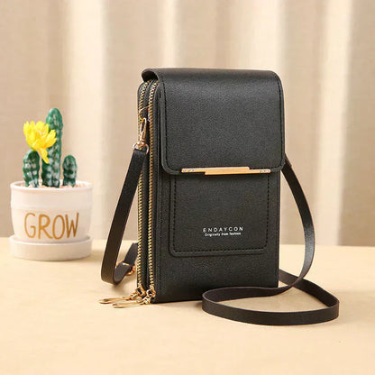 ✨️SONDERANGEBOT 2026👜 2-in-1 Handytasche zum Umhängen: Crossbody-Geldbörse mit Touchscreen-Fenster & RFID-Schutz