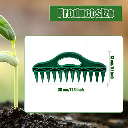 ⏳Begrenzte Zeit 50% Rabatt💥🌱Garten-Saatgutabstandshalter & Dibbler - 12-Loch-Präzisions-Pflanzwerkzeug